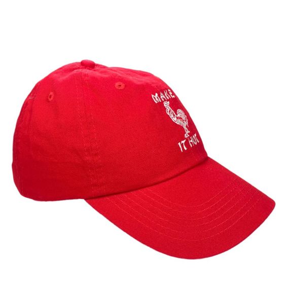 Petals & Peacocks x Zumiez Sriracha Make It Hot Baseball Hat - One Size - Picture 4 of 9